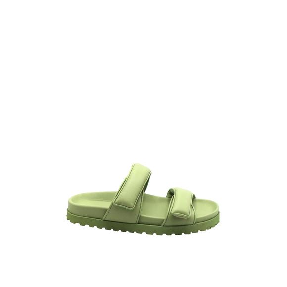 NEW GIA BORGHINI double strap sandal in acid green - Picture 2 of 3